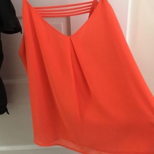 Orange strapped back